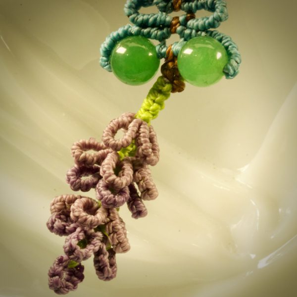 Collier Jardin Enchanté en Résine et Micro-Macramé – Image 6