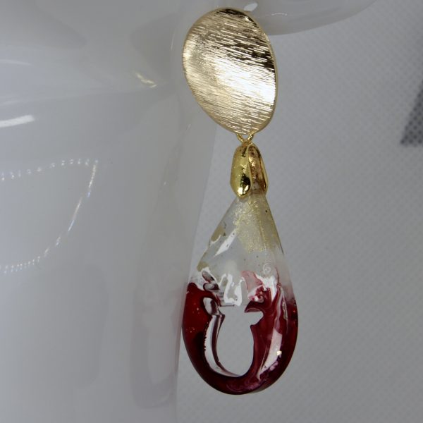 Boucles d’Oreilles Goutte Renne – Féérie Artisanale pour Noël