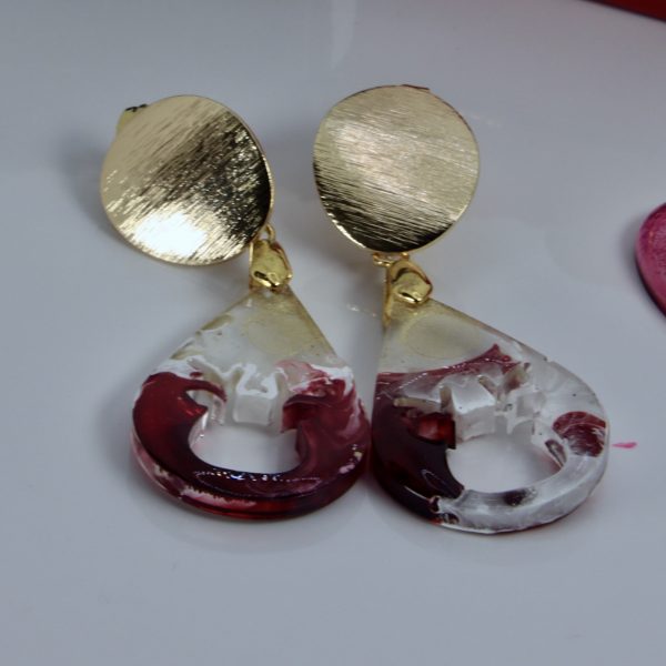 Boucles d’Oreilles Goutte Renne – Féérie Artisanale pour Noël – Image 2